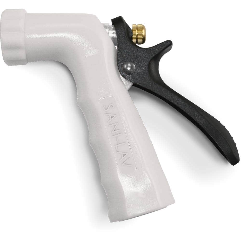 SANI-LAV - Sprayers & Nozzles; Type: Small Industrial Spray Nozzle ; Color: White ; Connection Type: Female to Male ; Material: Zinc; Hardened Plastic ; Material Grade: N/A ; Gallons Per Minute @ 100 Psi: 6.5 - Exact Tool & Supply