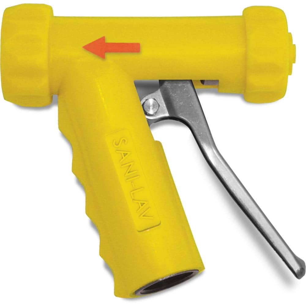 SANI-LAV - Sprayers & Nozzles; Type: Mid-Sized Spray Nozzle ; Color: Yellow ; Connection Type: Female to Male ; Material: Stainless Steel ; Material Grade: N/A ; Pipe Size (Inch): 3/4 - Exact Tool & Supply