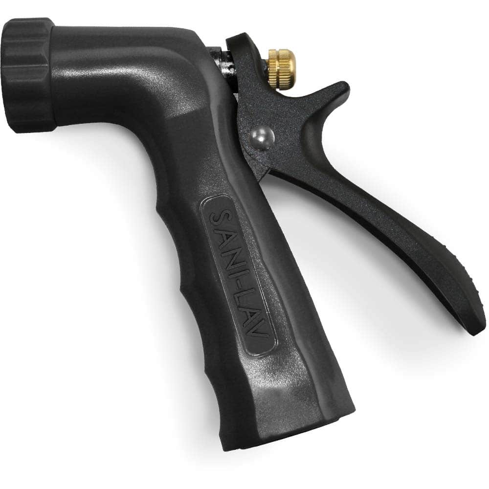 SANI-LAV - Sprayers & Nozzles; Type: Small Industrial Spray Nozzle ; Color: Black ; Connection Type: Female to Male ; Material: Zinc; Hardened Plastic ; Material Grade: N/A ; Gallons Per Minute @ 100 Psi: 6.5 - Exact Tool & Supply