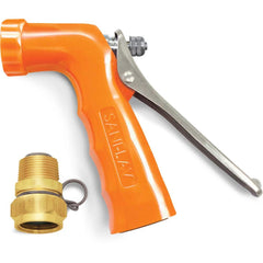 SANI-LAV - Sprayers & Nozzles; Type: Small Reinforced Industrial Spray Nozzle ; Color: Safety Orange ; Connection Type: Female to Male ; Material: Zinc; Stainless Steel ; Material Grade: N/A ; Gallons Per Minute @ 100 Psi: 6.5 - Exact Tool & Supply