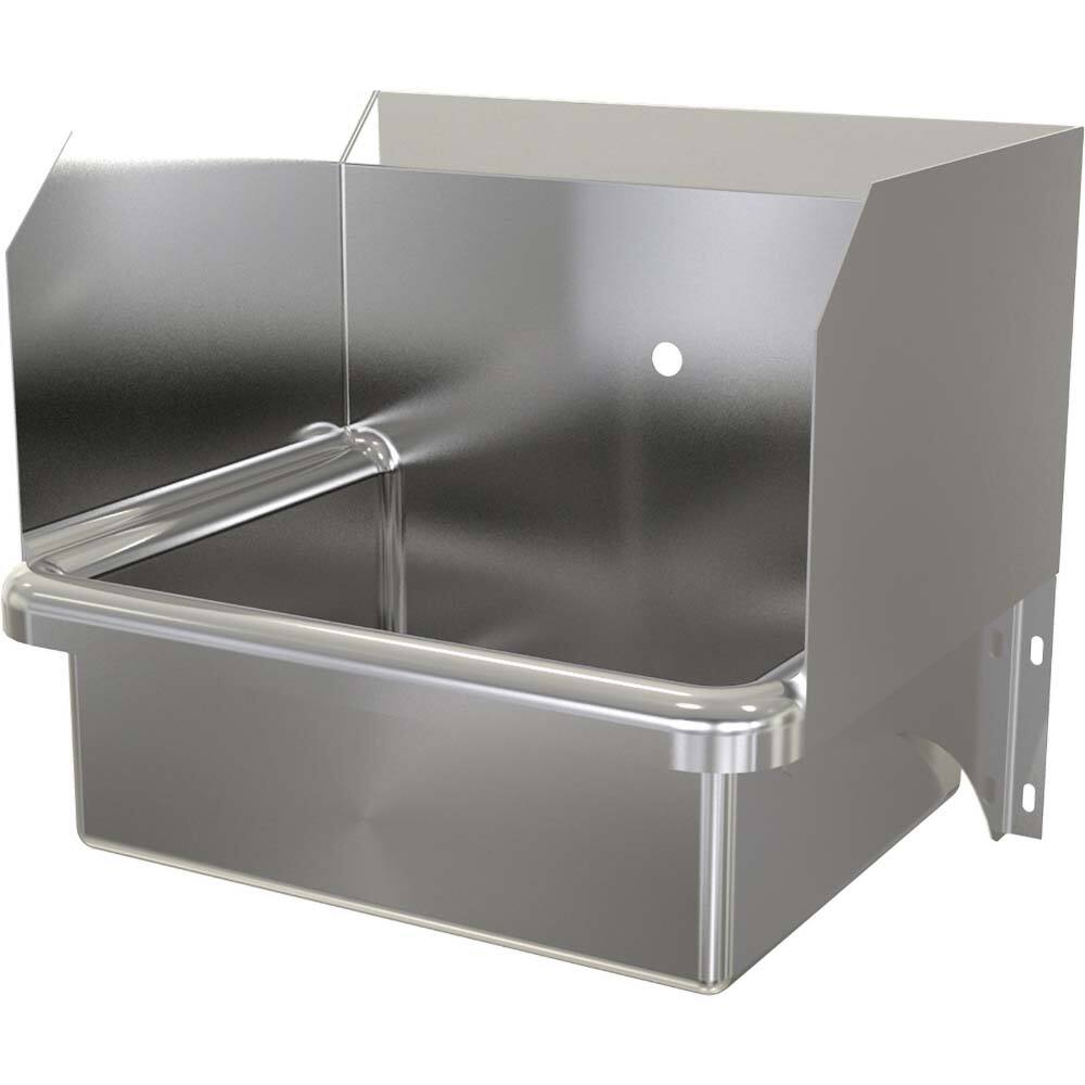 SANI-LAV - Sinks; Type: Wall Mounted Wash Sink ; Outside Length: 20 (Inch); Outside Width: 17-1/2 (Inch); Outside Height: 16-1/2 (Inch); Inside Length: 17 (Inch); Inside Width: 14 (Inch) - Exact Tool & Supply