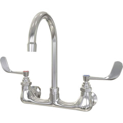 SANI-LAV - Industrial & Laundry Faucets; Type: Low Flow Faucet ; Style: Splash Mount ; Design: Swivel Spout Faucet ; Handle Type: Blade ; Spout Type: Swivel ; Mounting Centers: 8 (Inch) - Exact Tool & Supply