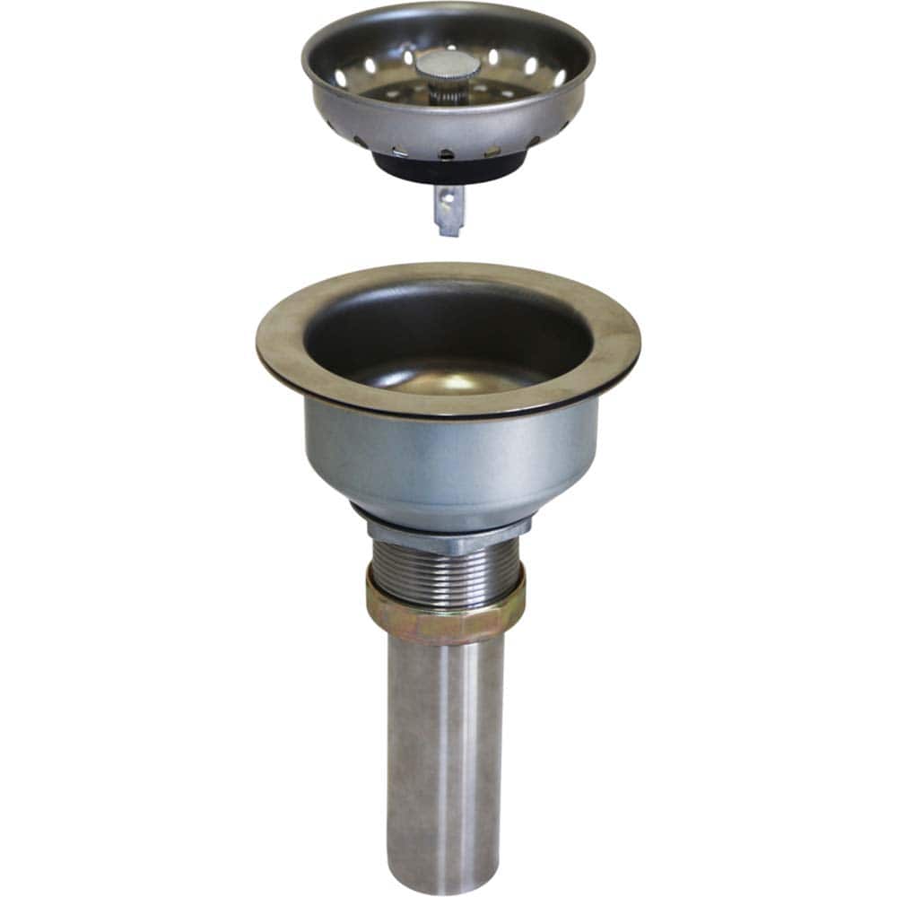 SANI-LAV - Sink Strainers & Stoppers; Type: Sink Strainer ; Size: 4-1/2" (Inch); Material: Stainless Steel - Exact Tool & Supply