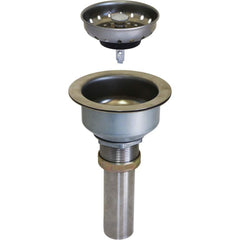 SANI-LAV - Sink Strainers & Stoppers; Type: Sink Strainer ; Size: 4-1/2" (Inch); Material: Stainless Steel - Exact Tool & Supply