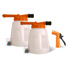 SANI-LAV - Garden & Pump Sprayers; Type: Industrial Foamer & Sanitizer Kit ; Chemical Safe: Yes ; Tank Material: Plastic ; Volume Capacity: 96 oz ; Hose Type: No Hose ; Chemical Compatibility: Cleaner/Degreaser - Exact Tool & Supply