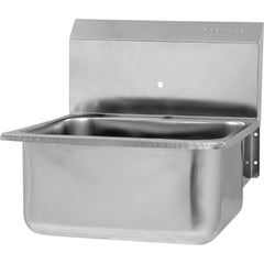 SANI-LAV - Sinks; Type: Wall Mounted Wash Sink ; Outside Length: 21 (Inch); Outside Width: 20 (Inch); Outside Height: 19-1/2 (Inch); Inside Length: 19 (Inch); Inside Width: 16 (Inch) - Exact Tool & Supply