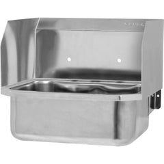 SANI-LAV - Sinks; Type: Wall Mounted Wash Sink ; Outside Length: 19 (Inch); Outside Width: 18 (Inch); Outside Height: 16-1/2 (Inch); Inside Length: 14 (Inch); Inside Width: 17 (Inch) - Exact Tool & Supply