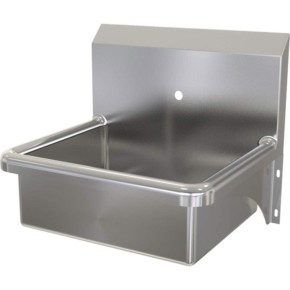 SANI-LAV - Sinks; Type: Wall Mounted Wash Sink ; Outside Length: 20 (Inch); Outside Width: 17-1/2 (Inch); Outside Height: 16-1/2 (Inch); Inside Length: 17 (Inch); Inside Width: 14 (Inch) - Exact Tool & Supply