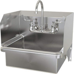 SANI-LAV - Sinks; Type: Wall Mounted Wash Sink ; Outside Length: 20 (Inch); Outside Width: 17-1/2 (Inch); Outside Height: 16-1/2 (Inch); Inside Length: 17 (Inch); Inside Width: 14 (Inch) - Exact Tool & Supply
