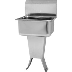 SANI-LAV - Sinks; Type: Floor Mounted Wash Sink ; Outside Length: 21 (Inch); Outside Width: 20 (Inch); Outside Height: 41-1/2 (Inch); Inside Length: 19 (Inch); Inside Width: 16 (Inch) - Exact Tool & Supply
