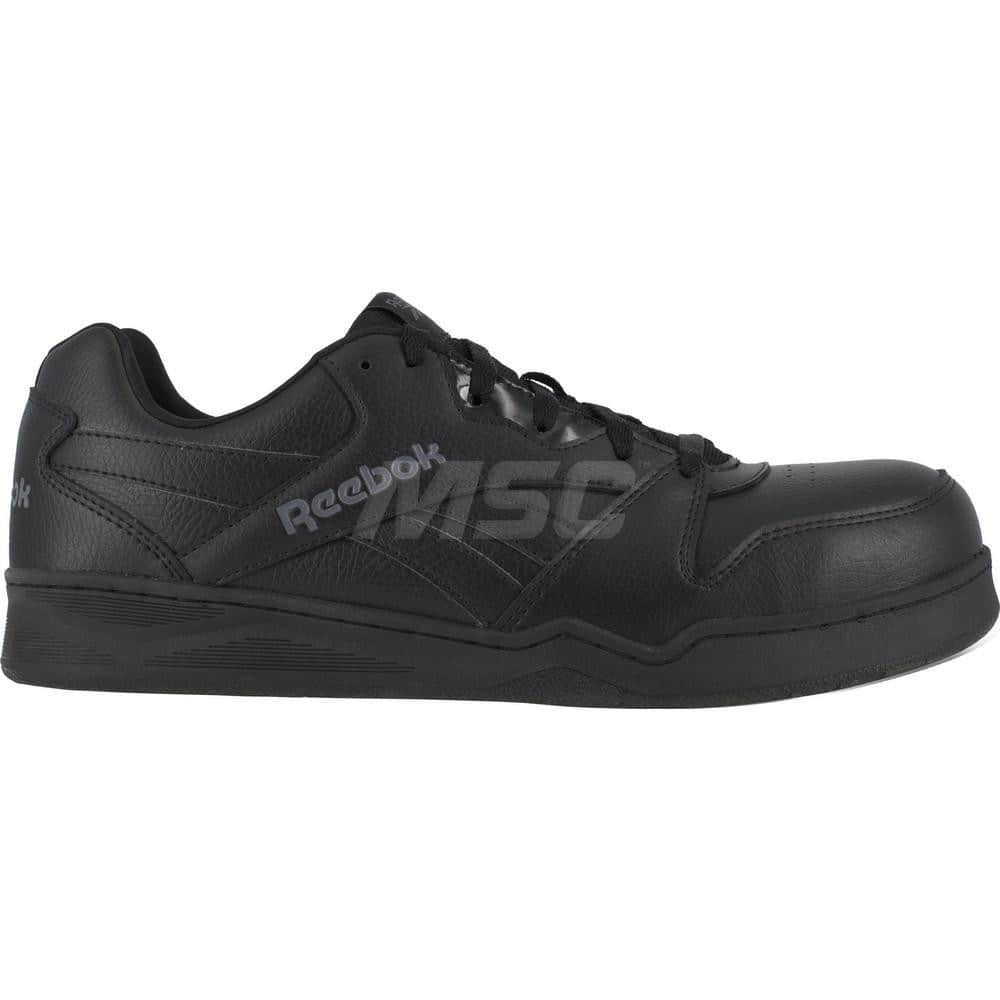 Work Boot: Leather, Composite Toe Black, Medium Width, Non-Slip Sole