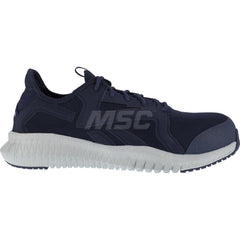 Work Boot: Size 9, Mesh, Composite Toe Navy, Medium Width, Non-Slip Sole