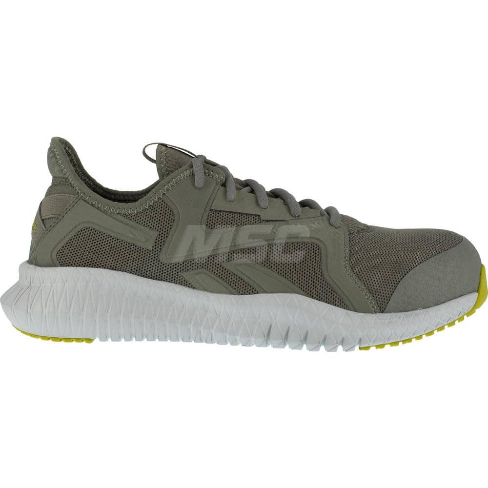 Work Boot: Size 10, Nylon, Composite Toe Green, Wide Width, Non-Slip Sole