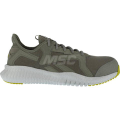 Work Boot: Size 10, Nylon, Composite Toe Green, Wide Width, Non-Slip Sole