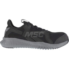 Work Boot: Size 4, Mesh, Composite Toe Black, Wide Width, Non-Slip Sole