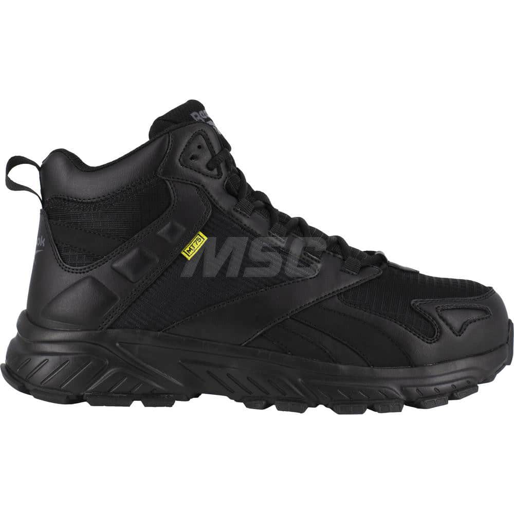 Work Boot: Size 7, Polyurethane, Composite Toe Black, Wide Width