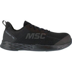 Work Boot: Size 8, Mesh, Composite Toe Black, Wide Width