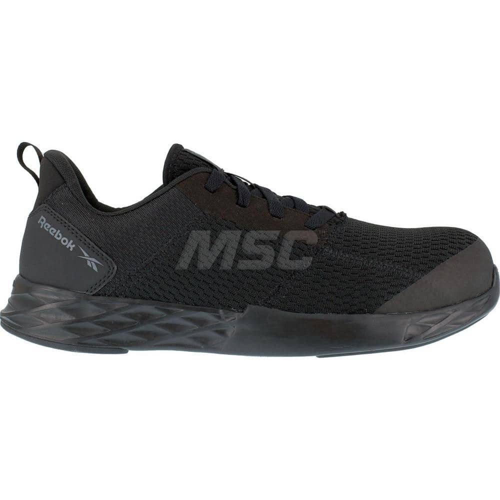 Work Boot: Size 10, Mesh, Composite Toe Black, Wide Width