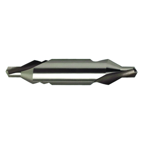 #2 × 44 mm OAL 60 Degree HSS Center Drill Form A Bright - Exact Tool & Supply