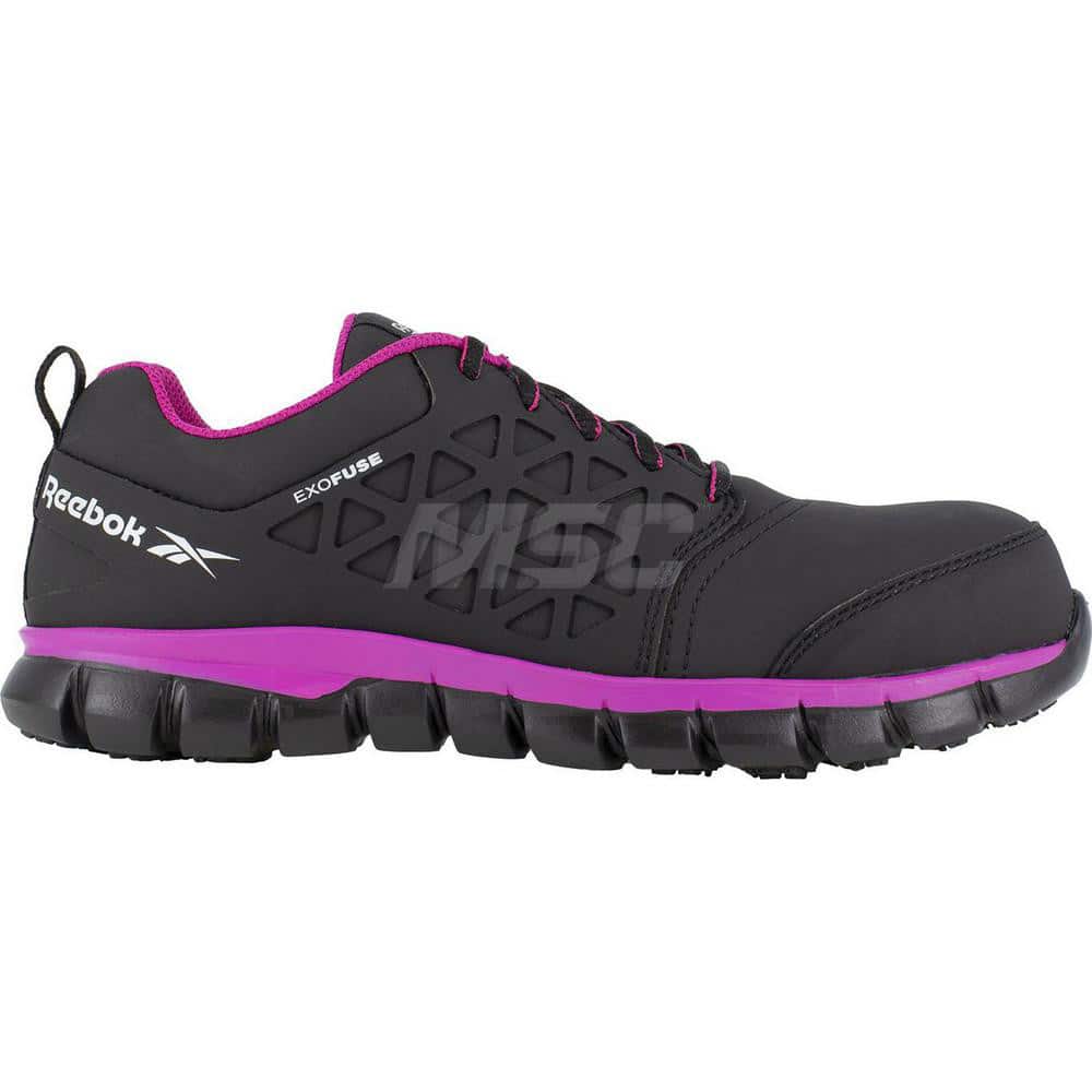 Work Boot: 8″ High, Leather, Composite Toe Black, Extra Wide Width, Non-Slip Sole