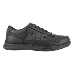 Work Boot: Size 12, Polyurethane, Plain Toe Black, Extra Wide Width, Non-Slip Sole