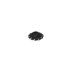 Indexable Slotting Cutter: 11.1 mm Cutting Width, 200 mm Cutter Dia, Arbor Hole Connection, 53.98 mm Depth of Cut, 40 mm Hole, Right Hand Cut Screw, Uses 12 XNHQ Inserts, 12 Teeth, Straight, Positive, Steel, Ni Finish