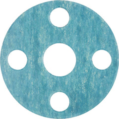 USA Sealing - Flange Gasketing; Nominal Pipe Size: 12 (Inch); Inside Diameter (Inch): 12-3/4 ; Thickness: 1/64 (Inch); Outside Diameter (Inch): 20-1/2 ; Material: Aramid Fiber with Buna-N Binder ; Color: Blue - Exact Tool & Supply