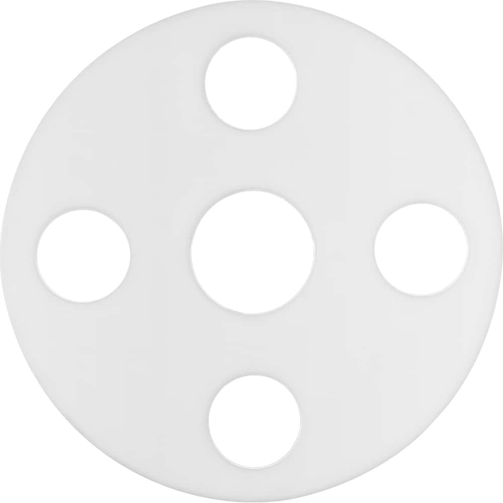 USA Sealing - Flange Gasketing; Nominal Pipe Size: 4 (Inch); Inside Diameter (Inch): 4-1/2 ; Thickness: 1/8 (Inch); Outside Diameter (Inch): 10 ; Material: Neoprene Rubber ; Color: White - Exact Tool & Supply