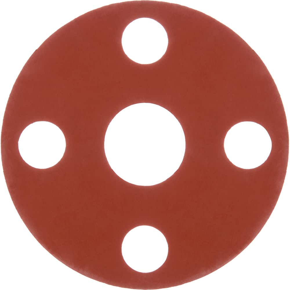 USA Sealing - Flange Gasketing; Nominal Pipe Size: 12 (Inch); Inside Diameter (Inch): 12-3/4 ; Thickness: 1/16 (Inch); Outside Diameter (Inch): 19 ; Material: SBR Rubber ; Color: Red - Exact Tool & Supply