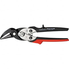 Bessey - Snips; Snip Type: Offset Journeyman Snip ; Cut Direction: Right; Straight ; Overall Length Range: 10" and Longer ; Length of Cut (Inch): 1-7/8 ; Steel Capacity (AWG): 18 ; Stainless Steel Capacity (AWG): 22 - Exact Tool & Supply