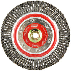 Norton - 6-7/8" OD, 5/8-11 Arbor Hole, Stringer Bead Carbon Wheel Brush - Exact Tool & Supply