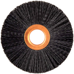Norton - 3" OD, 5/8" Arbor Hole, Crimped Nylon Wheel Brush - Exact Tool & Supply