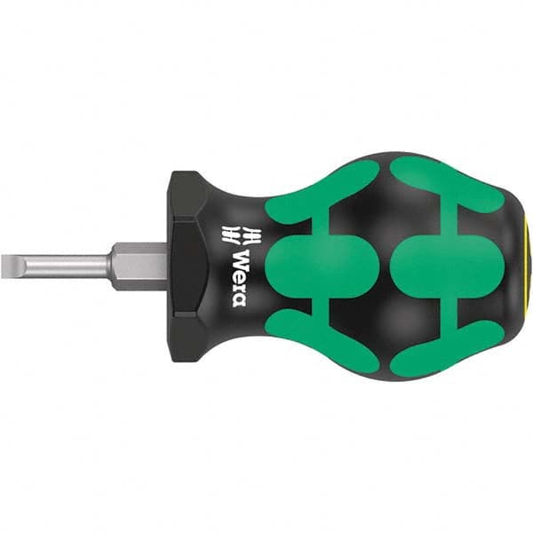 Wera - Slotted Screwdrivers Tool Type: Stubby Overall Length Range: 3" - 6.9" - Exact Tool & Supply