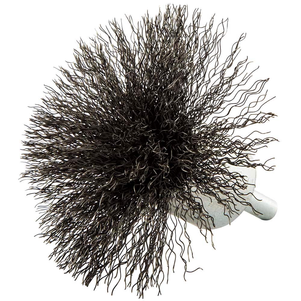 Norton - End Brushes Brush Diameter (Inch): 3 Fill Material: Carbon Steel - Exact Tool & Supply