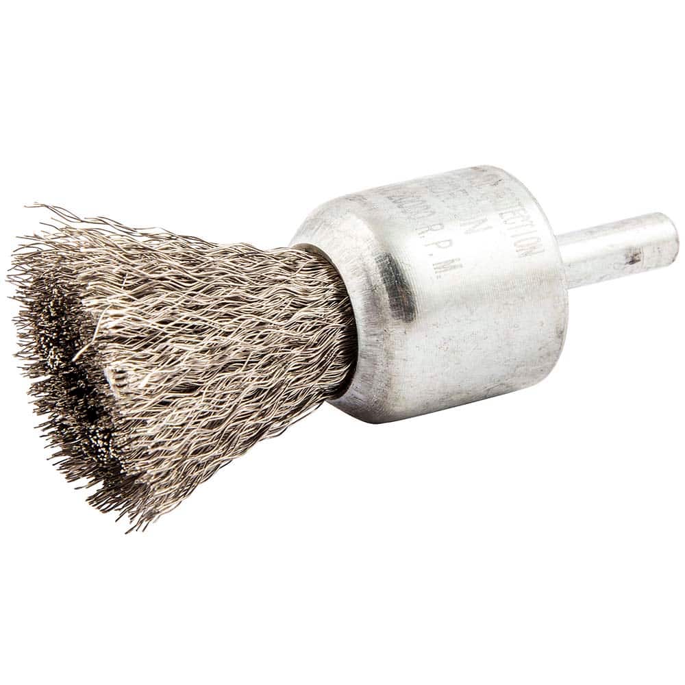 Norton - End Brushes Brush Diameter (Inch): 1 Fill Material: Stainless Steel - Exact Tool & Supply