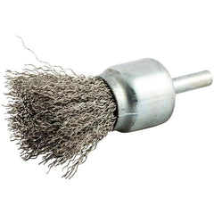 Norton - End Brushes Brush Diameter (Inch): 1 Fill Material: Stainless Steel - Exact Tool & Supply