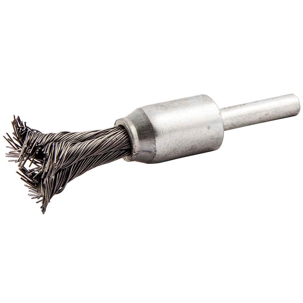 Norton - End Brushes Brush Diameter (Inch): 1/2 Fill Material: Carbon Steel - Exact Tool & Supply