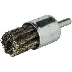 Norton - End Brushes Brush Diameter (Inch): 3/4 Fill Material: Carbon Steel - Exact Tool & Supply