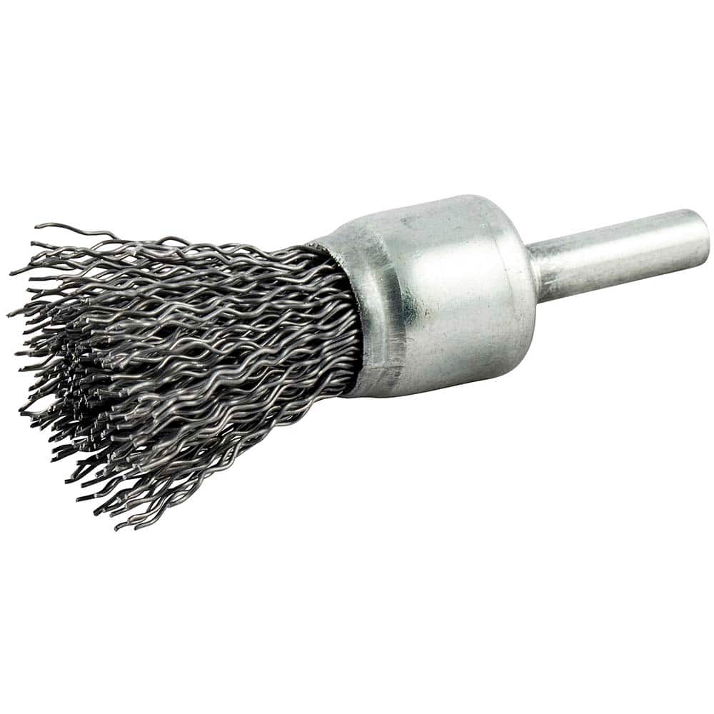 Norton - End Brushes Brush Diameter (Inch): 3/4 Fill Material: Carbon Steel - Exact Tool & Supply