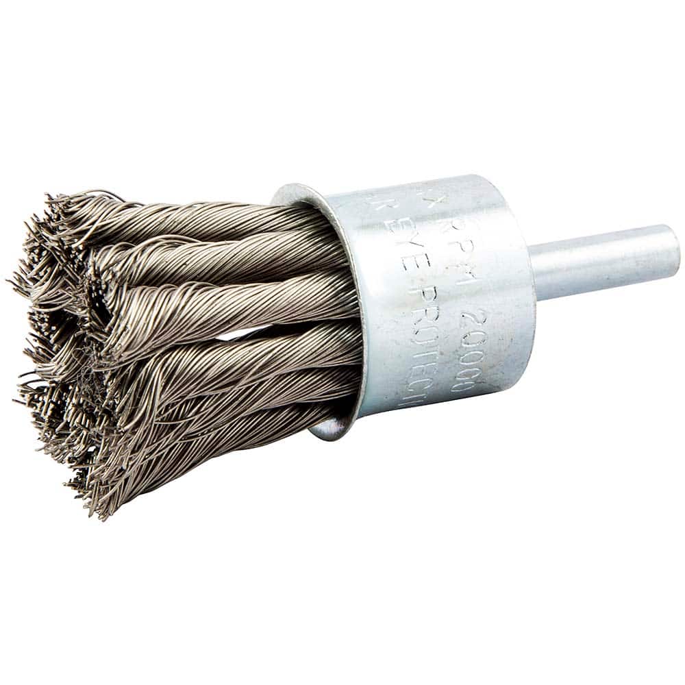 Norton - End Brushes Brush Diameter (Inch): 1 Fill Material: Stainless Steel - Exact Tool & Supply