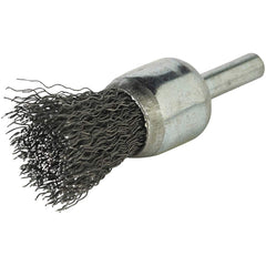 Norton - End Brushes Brush Diameter (Inch): 3/4 Fill Material: Carbon Steel - Exact Tool & Supply