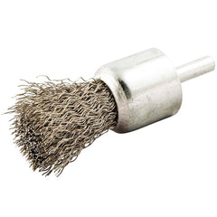 Norton - End Brushes Brush Diameter (Inch): 1 Fill Material: Stainless Steel - Exact Tool & Supply