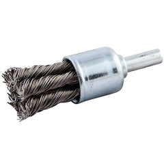 Norton - End Brushes Brush Diameter (Inch): 3/4 Fill Material: Carbon Steel - Exact Tool & Supply