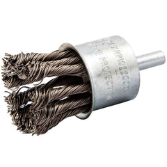 Norton - End Brushes Brush Diameter (Inch): 1-1/8 Fill Material: Carbon Steel - Exact Tool & Supply