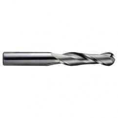 5/16" Dia. - 2-1/2" OAL - Ball Nose-AlTiN Std SE Carbide End Mill - 2 FL - Exact Tool & Supply