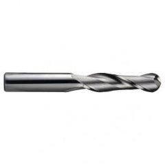 3/4" Dia. - 3" OAL - Ball Nose SE TiN Carbide End Mill - 2 FL - Exact Tool & Supply