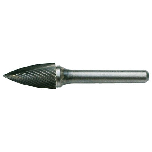 SG-42 Standard Cut Solid Carbide Bur-Pointed Tree Shape - Exact Tool & Supply
