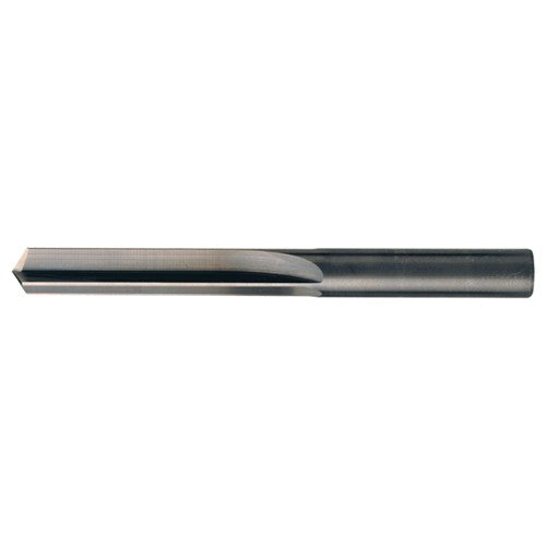 ‎7/64″ Dia. × 0.109″ Shank × 13/16″ Flute Length × 1-13/16″ OAL, 140°, Bright, 2xD Flute, Round Solid Carbide Drill - Exact Tool & Supply