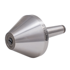 Bull Nose & Pipe Live Center MT2 Head Diameter 2.30in T.I.R. .0003 - Exact Tool & Supply