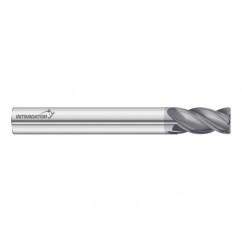 10mm Dia. x 50mm Overall Length 4-Flute 1.5mm C/R Solid Carbide SE End Mill-Round Shank-Center Cut-FC18 - Exact Tool & Supply